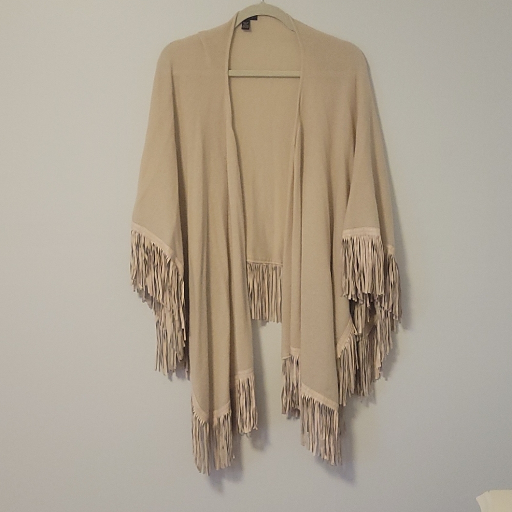 Henri Bendel Beige Cashmere Wrap